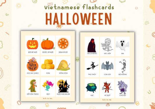 Halloween Vietnamese Flashcards