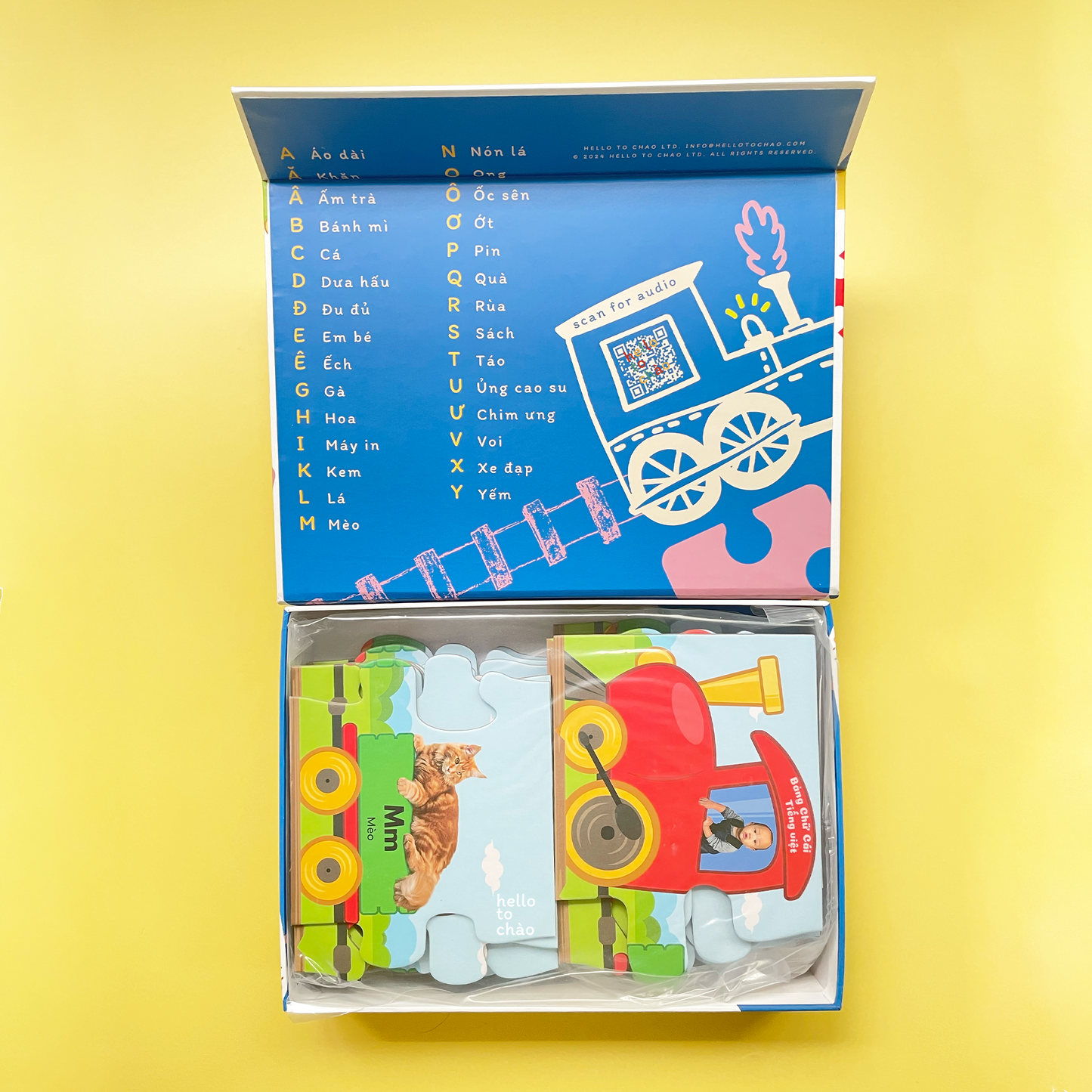 Vietnamese Alphabet Train 30-Piece Floor Puzzle