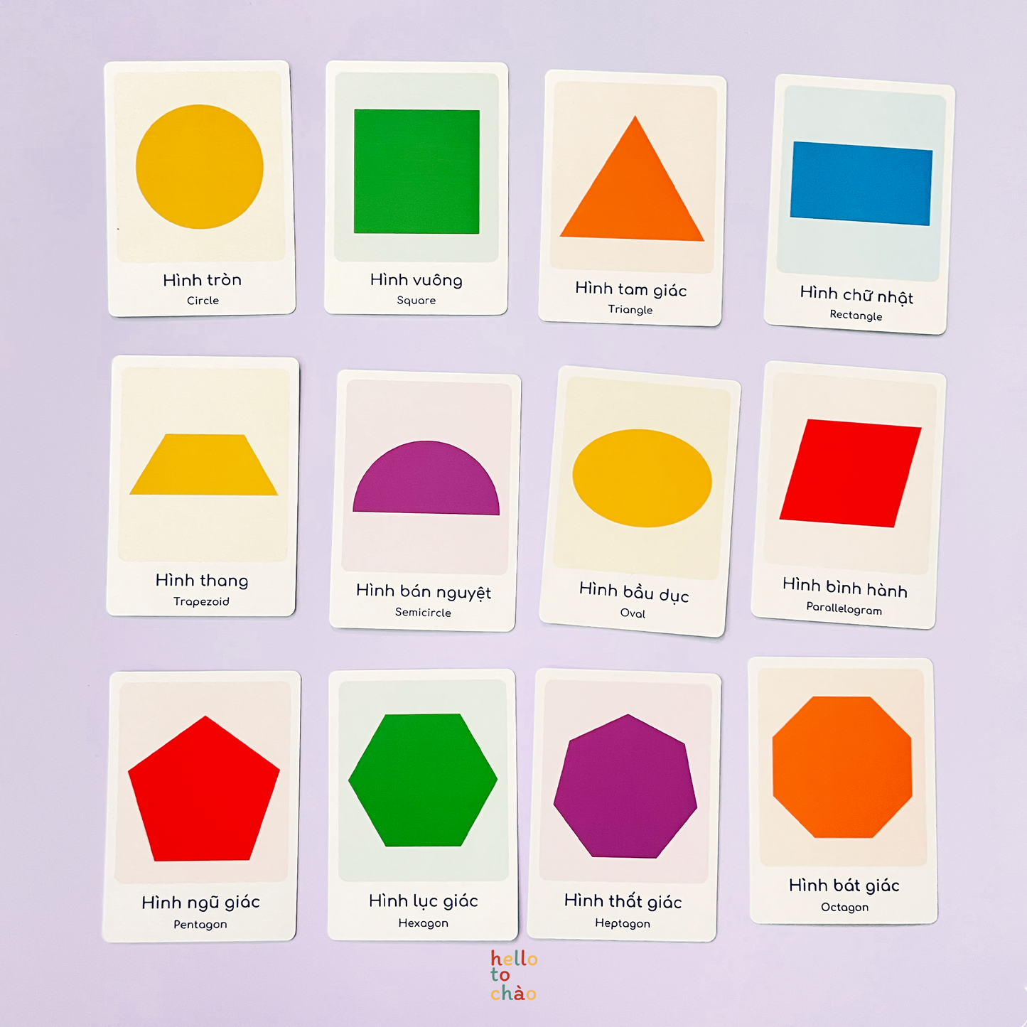 Numbers, Shapes & Colors Flashcards