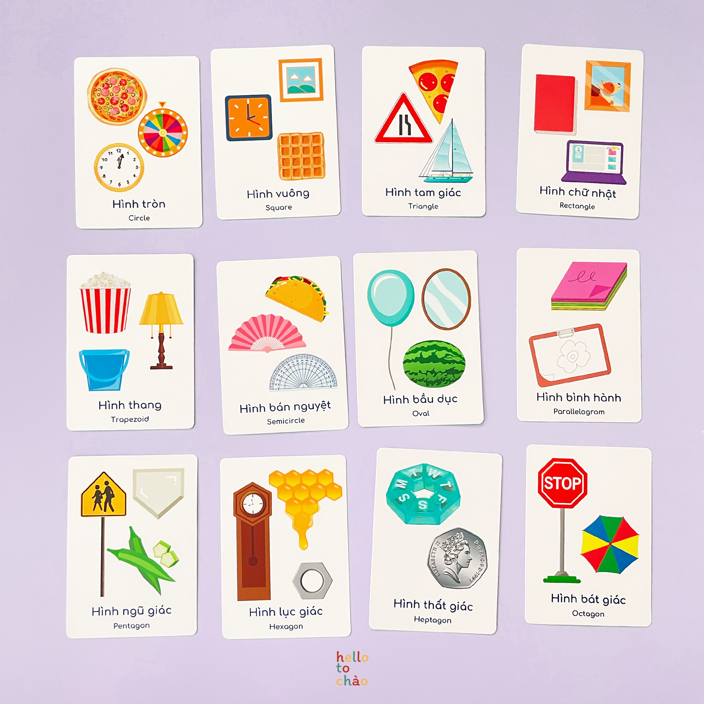 Numbers, Shapes & Colors Flashcards