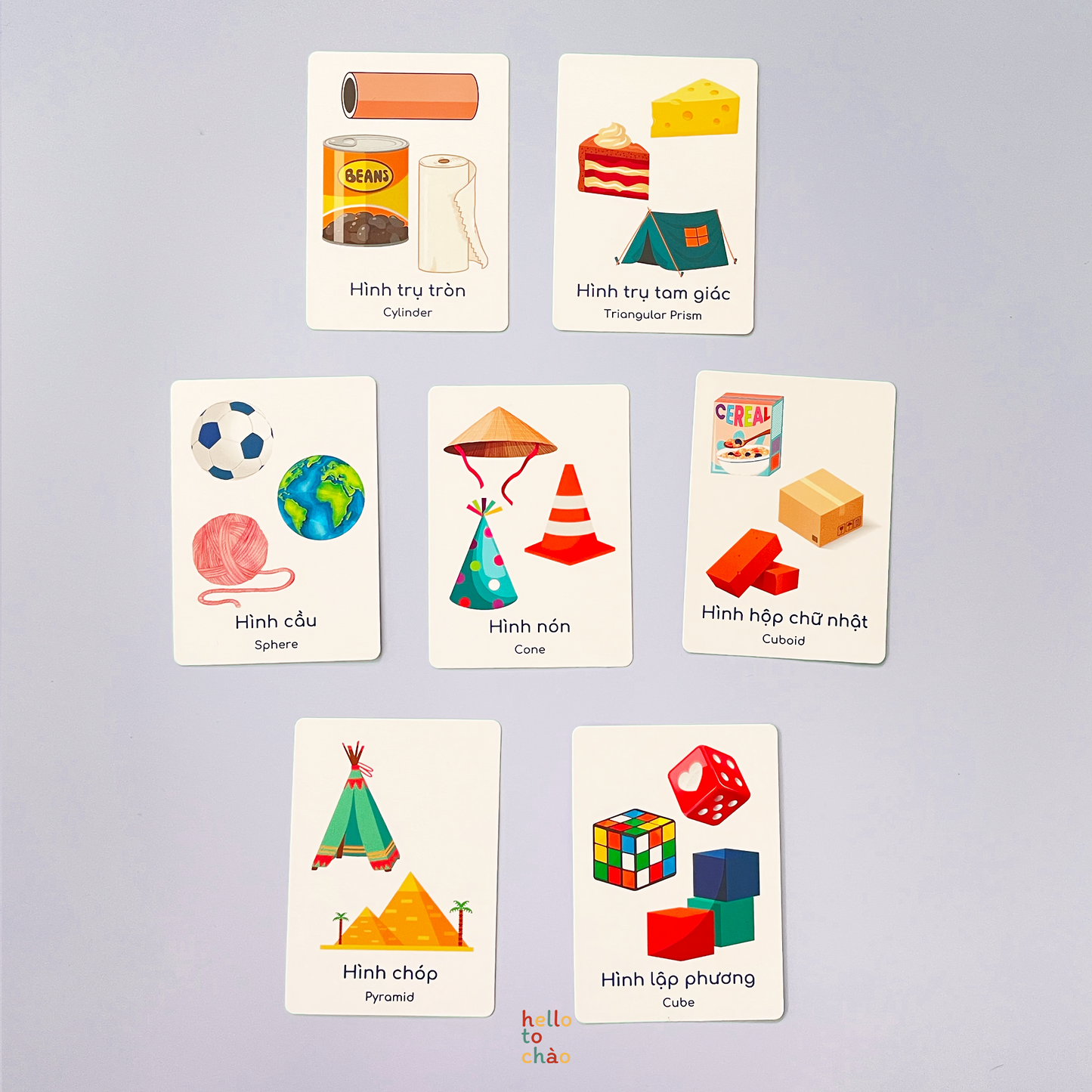 Numbers, Shapes & Colors Flashcards
