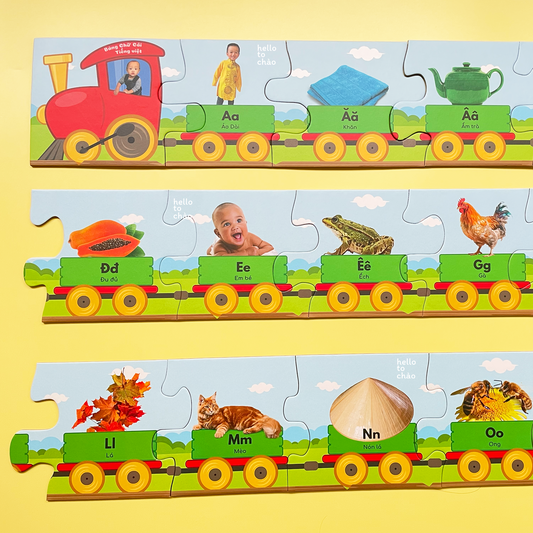 Vietnamese Alphabet Train 30-Piece Floor Puzzle
