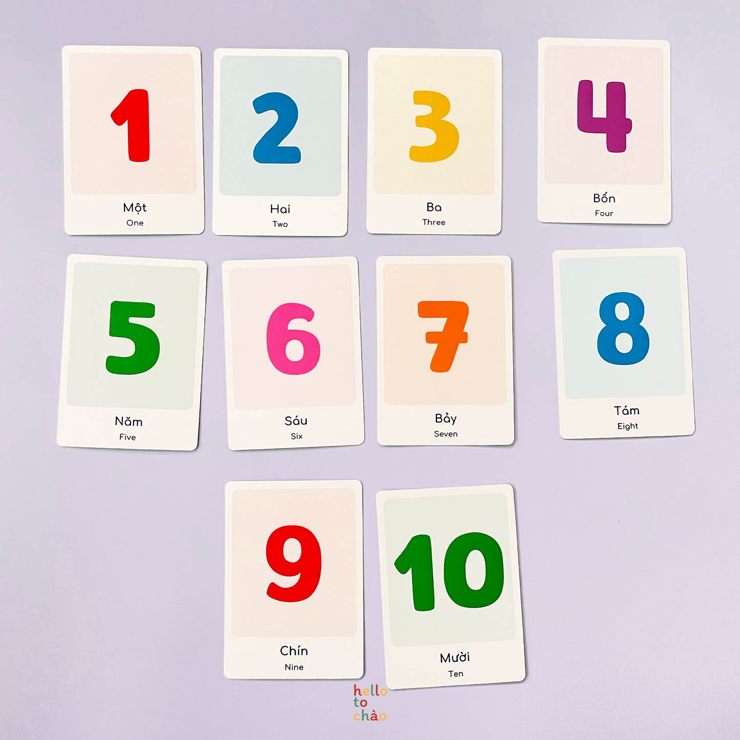 Numbers, Shapes & Colors Flashcards