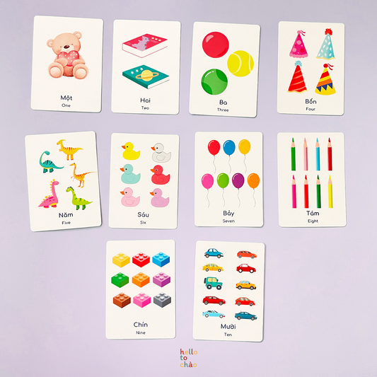 Numbers, Shapes & Colors Flashcards