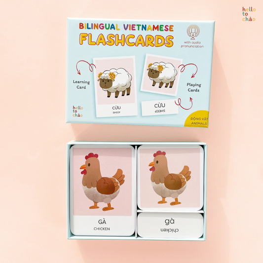 Bilingual Vietnamese Animal Flashcards | Thẻ flashcards song ngữ Anh Việt chủ đề động vật